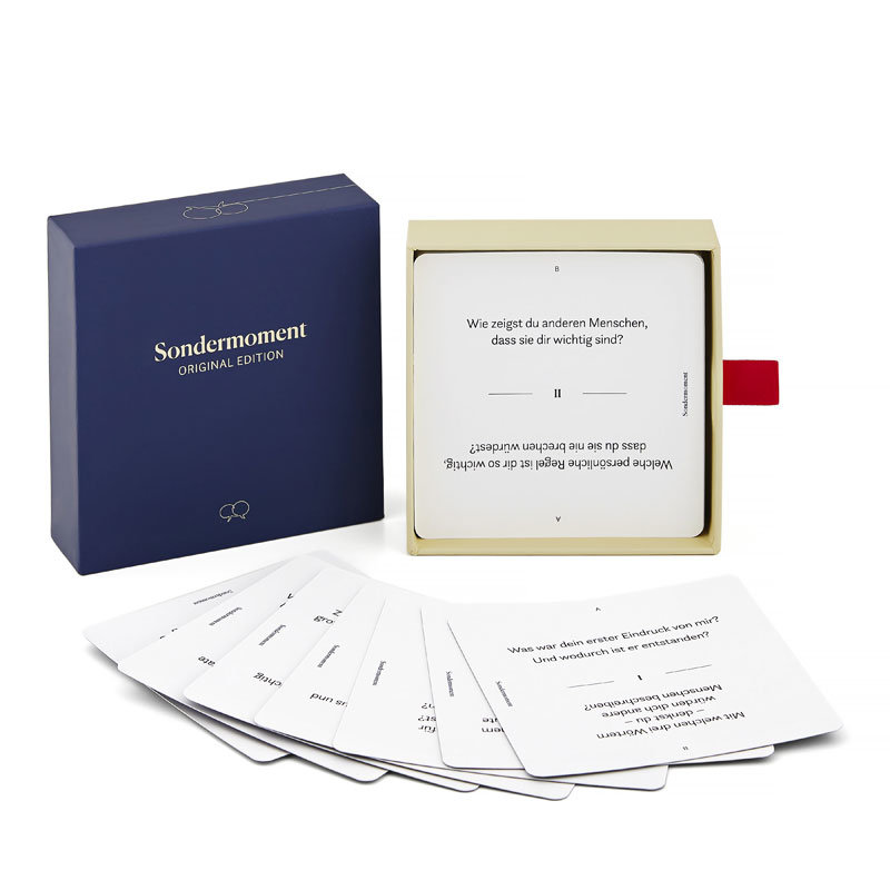 OriginalEdition-Front+Cards. Sondermoment OriginalEdition Fragespiel Sondermoment @ Foto: Sondermoment