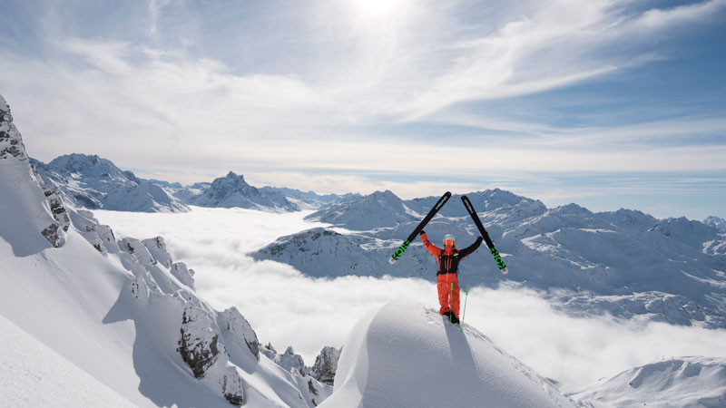 Skigebiet von St. Anton am Arlberg Foto: TVB St. Anton am Arlberg/Fotograf Josef Mallaun