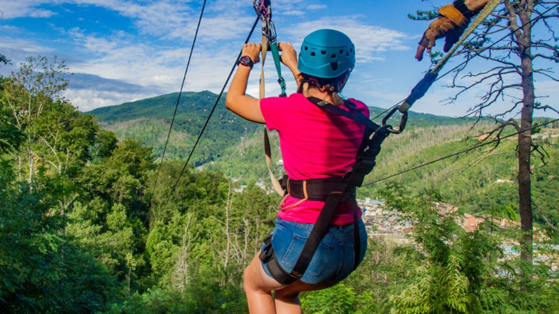 Anakeesta-Zipliner-Challenge-Course-at-Anakeesta.Bild.AnakeestaPR.2 Anakeesta Freizeitpark Tennessee - Zipliner Challenge Course Bild: Anakeesta PR