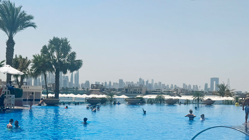 Atlantis-Palmpool--Skyline-Dubai Foto: © Andrea Fischer Trips4Kids.de