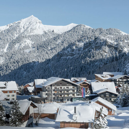 blick_hotel_gorfion_familotel__gorfion Gorfion Familotel, Malbun im Winter Foto: © Gorfion Familotel