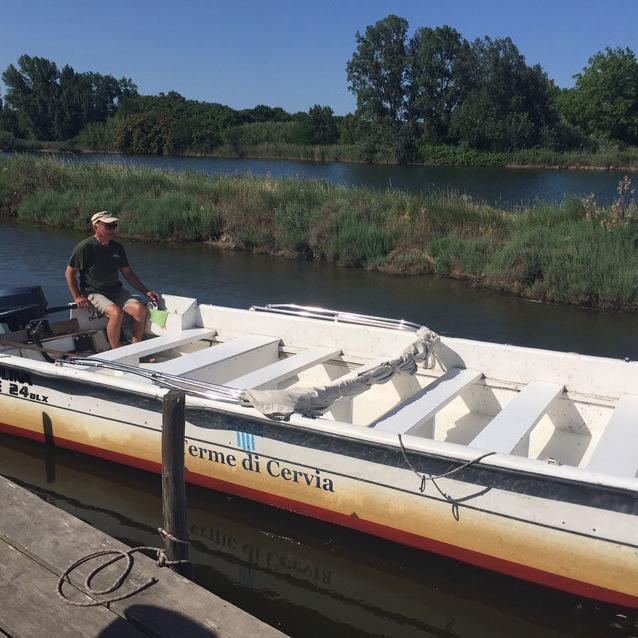 Bootsfahrt durch die Salz Salinen in Cervia