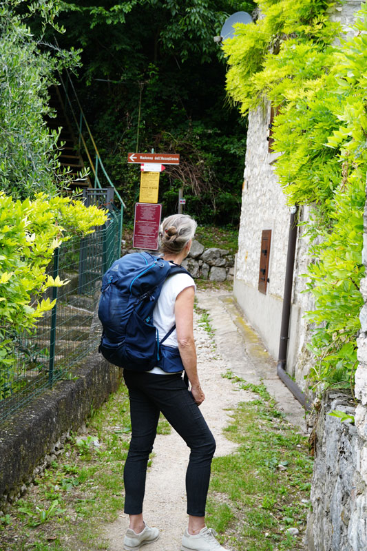 Gregory Rucksack - Die Autorin auf der Wanderung Bild: A.Schmelter