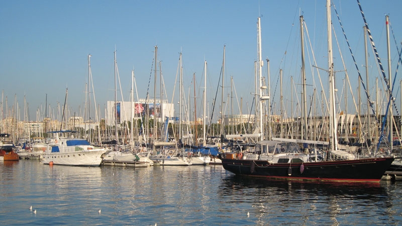 Segelboote Hafen Barcelona Segelboote Hafen Barcelona Foto: © Aline Scheuböck Trips4Kids.de