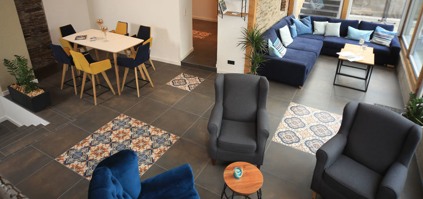 Halfenstube_Wohnhalle.Bild.Halfenstube.quer Wohnzimmer der Halfenstube Villa