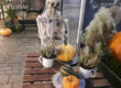 Halloween-Skelett-und-Kuerbisse in Esbjerg Foto: © Nadine Sorgenfrei, Trips4Kids.de