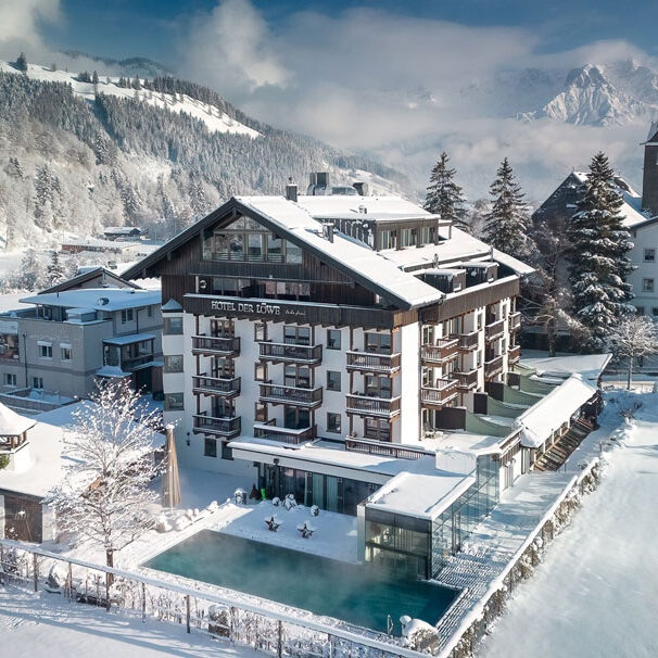 Hotel-der-Loewe-Außenansicht-Winter.Bild.Hotel_Der_LoewePR.1 Hotel Der Loewe Leogang - Aussenansicht im Winter BIld: Hotel Der Loewe PR