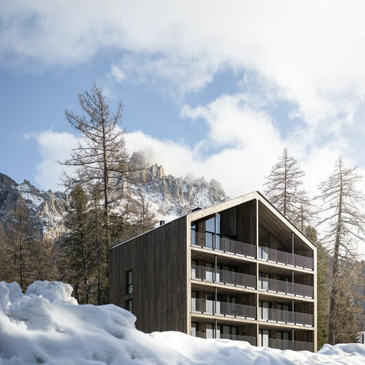 Hotel_Maria_EcoLodge_Aussenansicht.Bild©AlexFilz.8 Hotel Maria Obereggen: Eco Lodge Aussenansicht Bild: Alex Filz