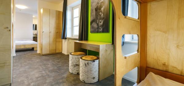 Doppelzimmer in der Jugendherberge Burghausen