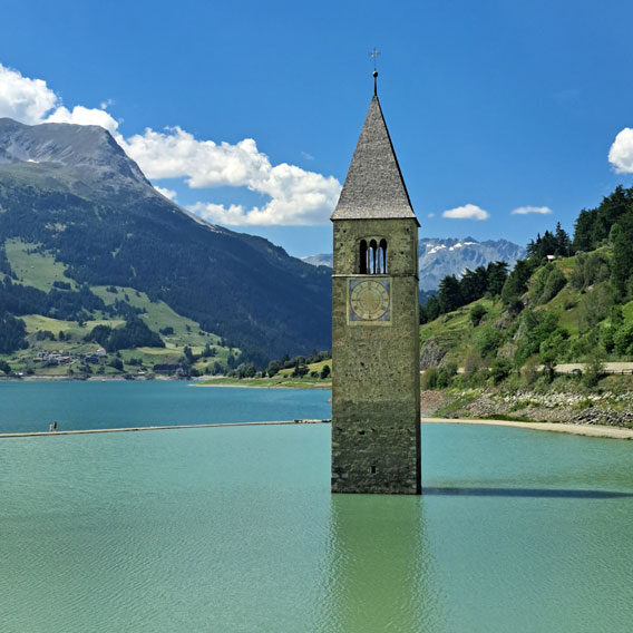 Reschensee - Kirchturm im Wasser Bild: Antoinette Schmelter-Kaiser