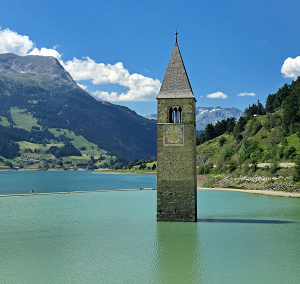Reschensee - Kirchturm im Wasser Bild: Antoinette Schmelter-Kaiser