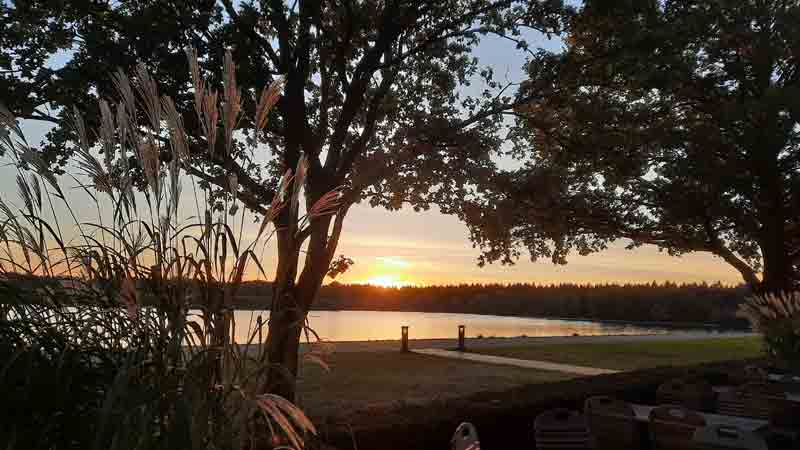 Oldenburger Muensterland - Sonnenuntergang Talsperre