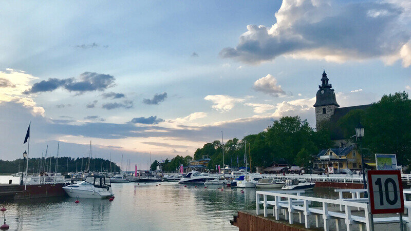 Naantali-Hafen NaantaliHafenstimmung am Abend © Foto: Andrea Fischer