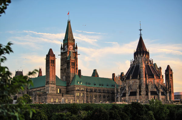 Ottawa - Major's Hill Park view of Parliament