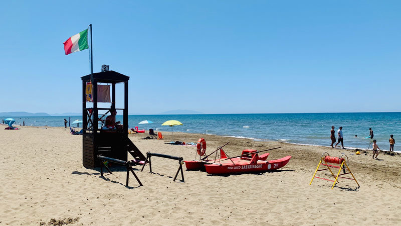 Paradu-Beach Paradù Eco Resort, Toskana, Beach, Salvataggio @ Foto: Andrea Fischer