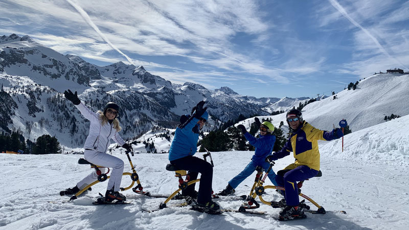 Snowbike mit Hermann Koch, Obertauern Snowbike mit Hermann Koch, Obertauern @ Foto: Trips4Kids.de, Andrea Fischer