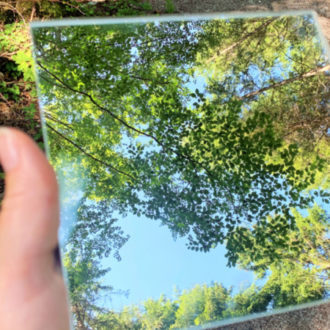 Wald im Spiegel- Waldbaden Wald im Spiegel- Waldbaden © Foto : Andrea Fischer