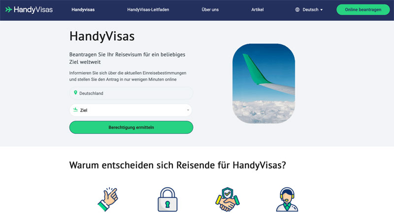 Website-HandyVisas---Suche--Screenshot Website-HandyVisas---Suche--Screenshot