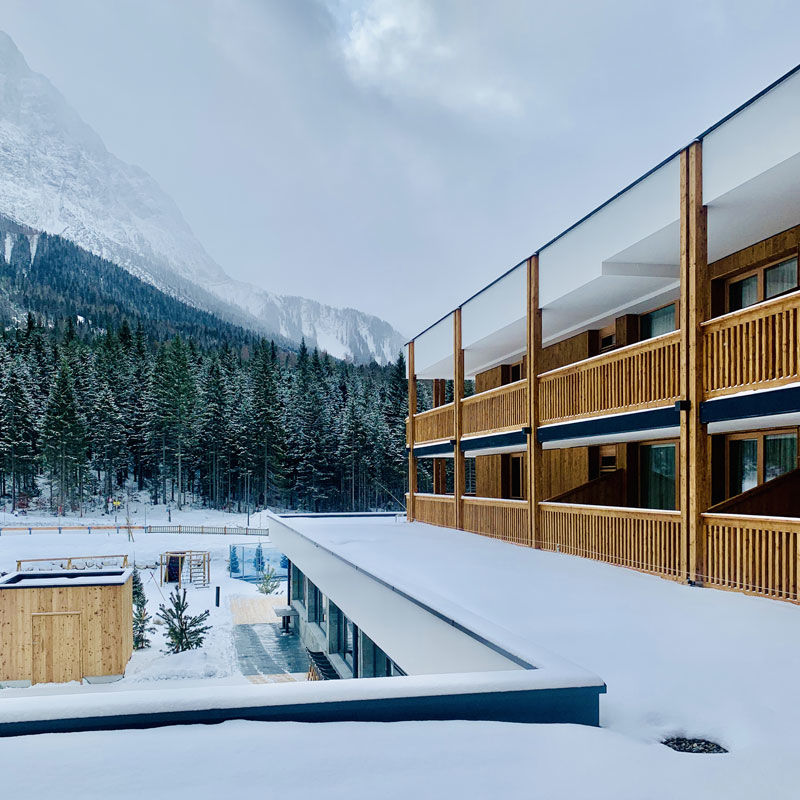 Zugspitze-Resort-Fassade Zugspitze-Resort-Fassade @ Foto: Trips4Kids.de, Andrea Fischer